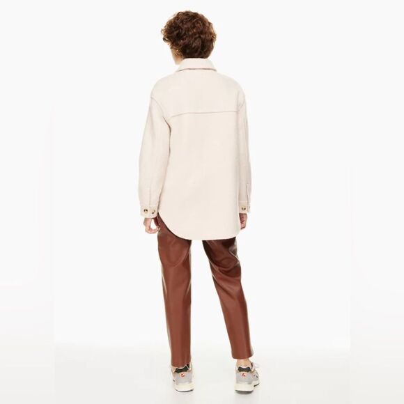 NWOT Aritzia Wilfred Free Ganna Shacket in Heather Bone - Picture 7 of 13